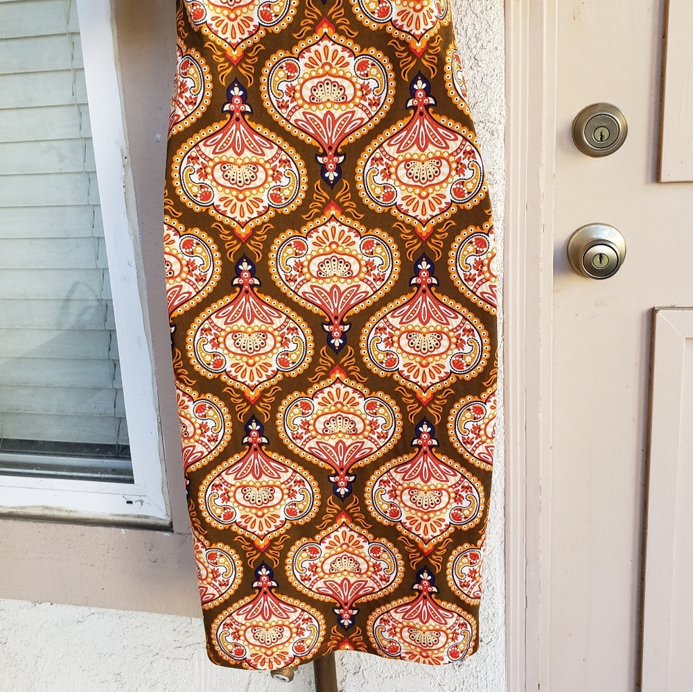 XXS women LULAROE Julia print stretch knit dress - Picture 7 of 8